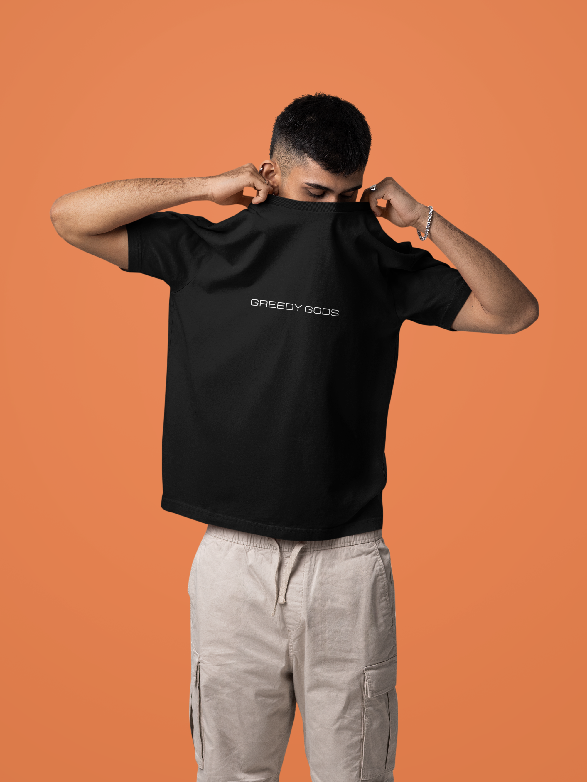 BLACK - SOLO LEVELING BACK - Over sized Half sleeve T-shirt