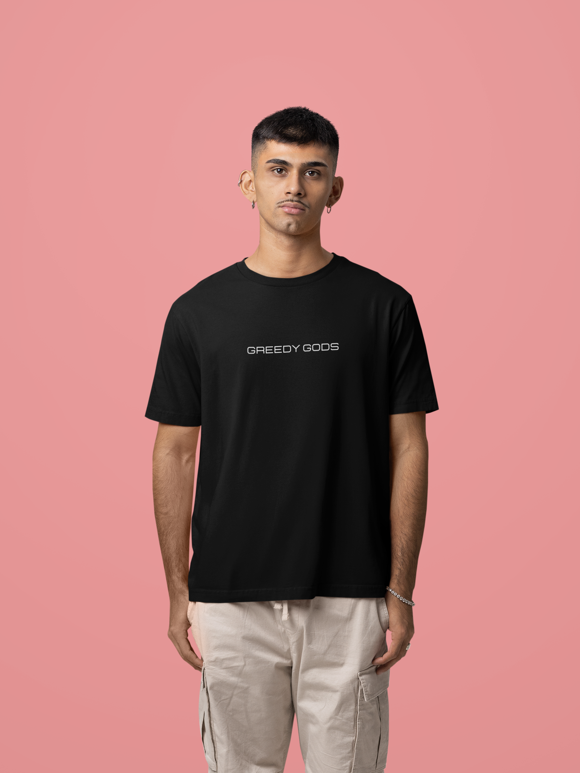 BLACK - SOLO LEVELING BACK - Over sized Half sleeve T-shirt